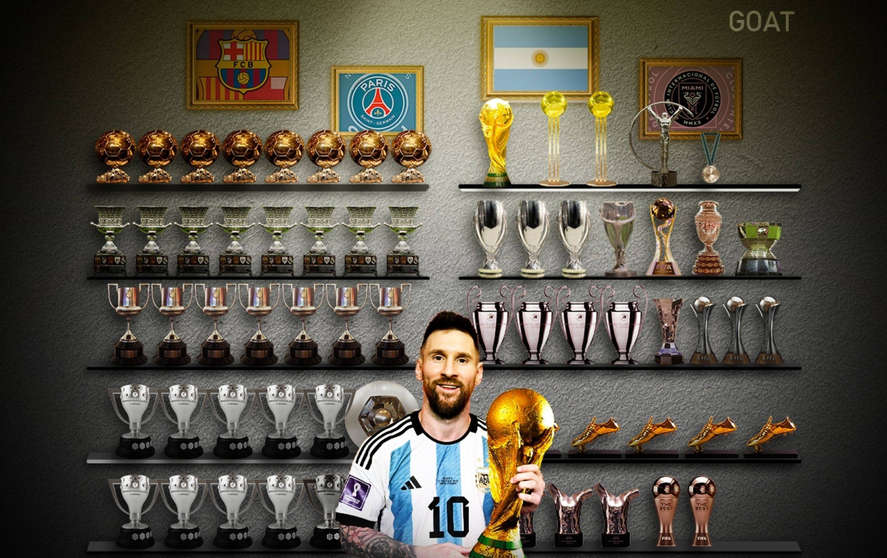 关于梅西46冠分布详细版梅西仍是足坛冠军数最多球员的信息  第1张