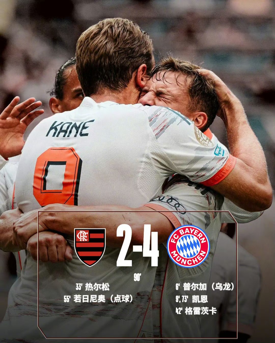 关于阿森纳拜仁连胜均遭终结双方各自打出2比2的比分的信息  第1张